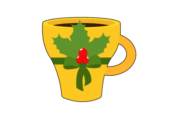 Berry Leaf Christmas Cup