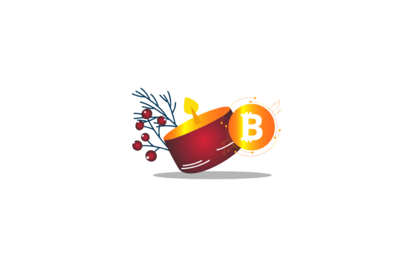 Christmas Bitcoin Candle Cup Decoration