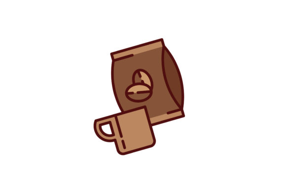 Coffee Box Cup Illustration Design