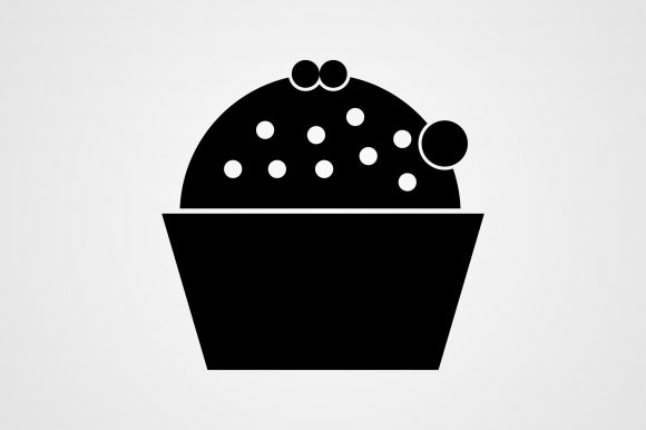 Cup Cake Glyph Icon