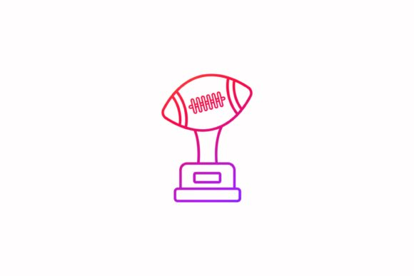 Cup Rugby Sport Icon Gradient