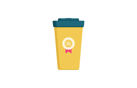 Cup Tumbler Drink Coffee Yellow Icon