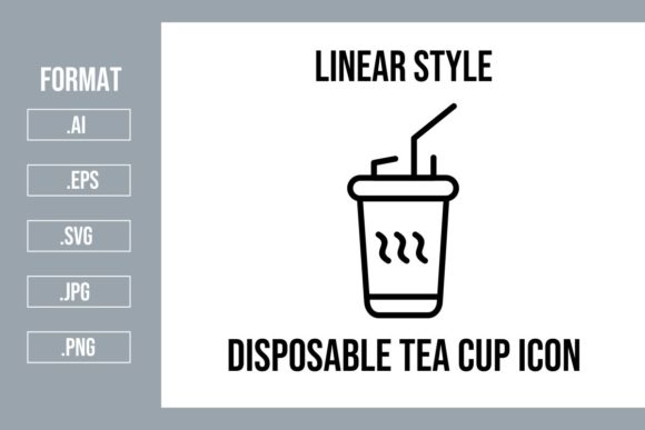 Disposable Tea Cup Icons