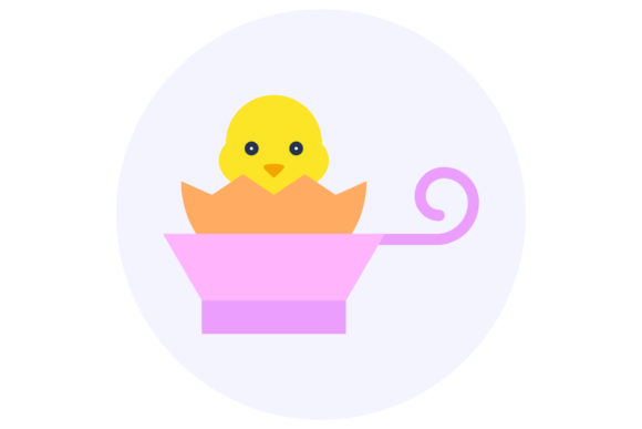 Easter Flat Illustration Cup