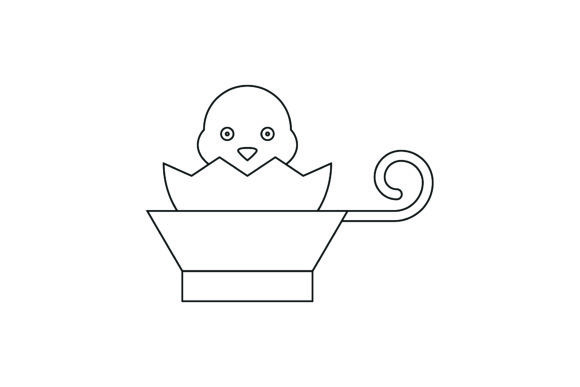 Easter Flat Illustration Cup Colorless