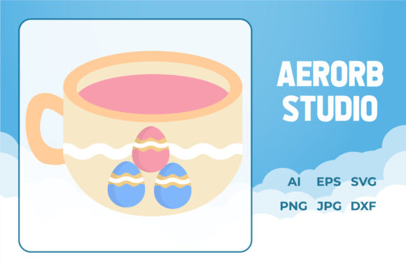 Easter Icon Cup Egg Illustration Design