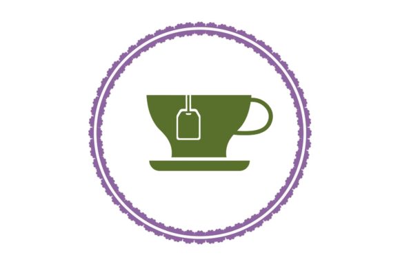 Green Tea Cup: A Thoughtful Icon for Embroidery Projects