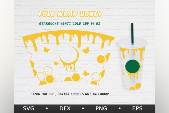 Honey Bee Love, Venti Cold Cup 24 Oz