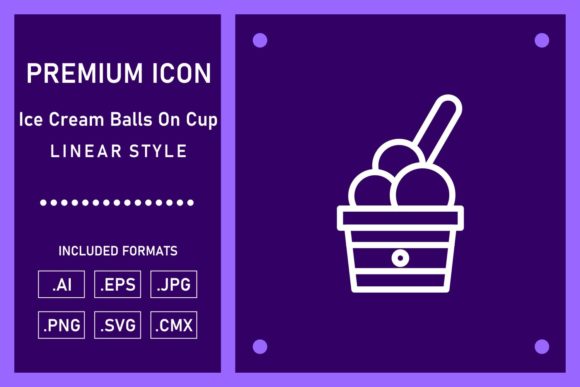 Ice Cream Balls on Cup