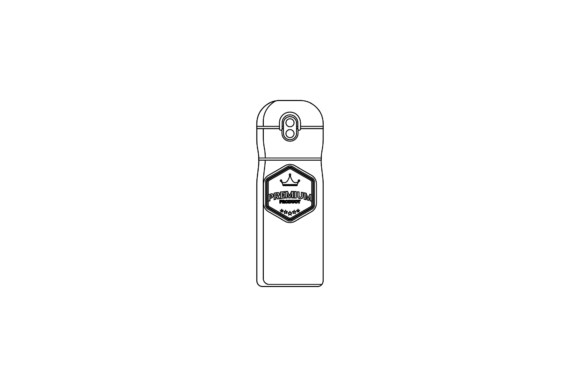 Tumbler Design Bottle Outline