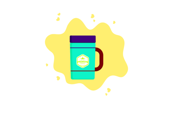 Tumbler Plastic Design Cloud Bubble